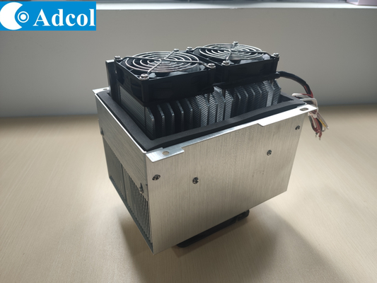 110W lucht-naar-lucht thermoelektrische assemblage ontworpen voor elektronische kasten, koel- en milieukamers.